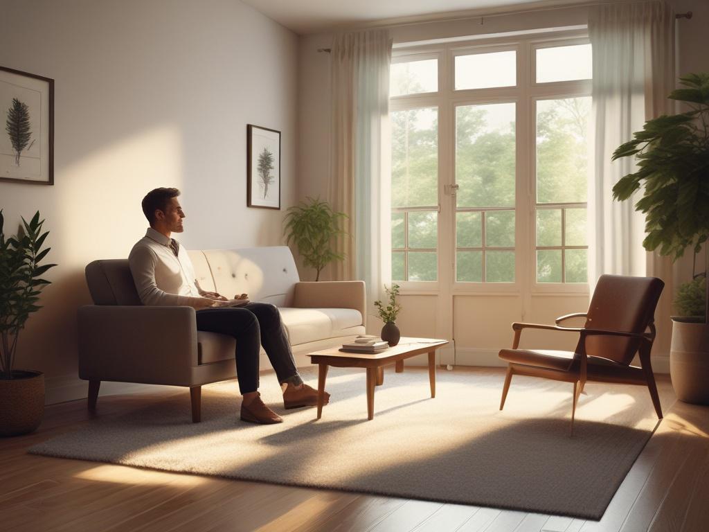 A realistic high resolution depicting a warm and inviting therapy