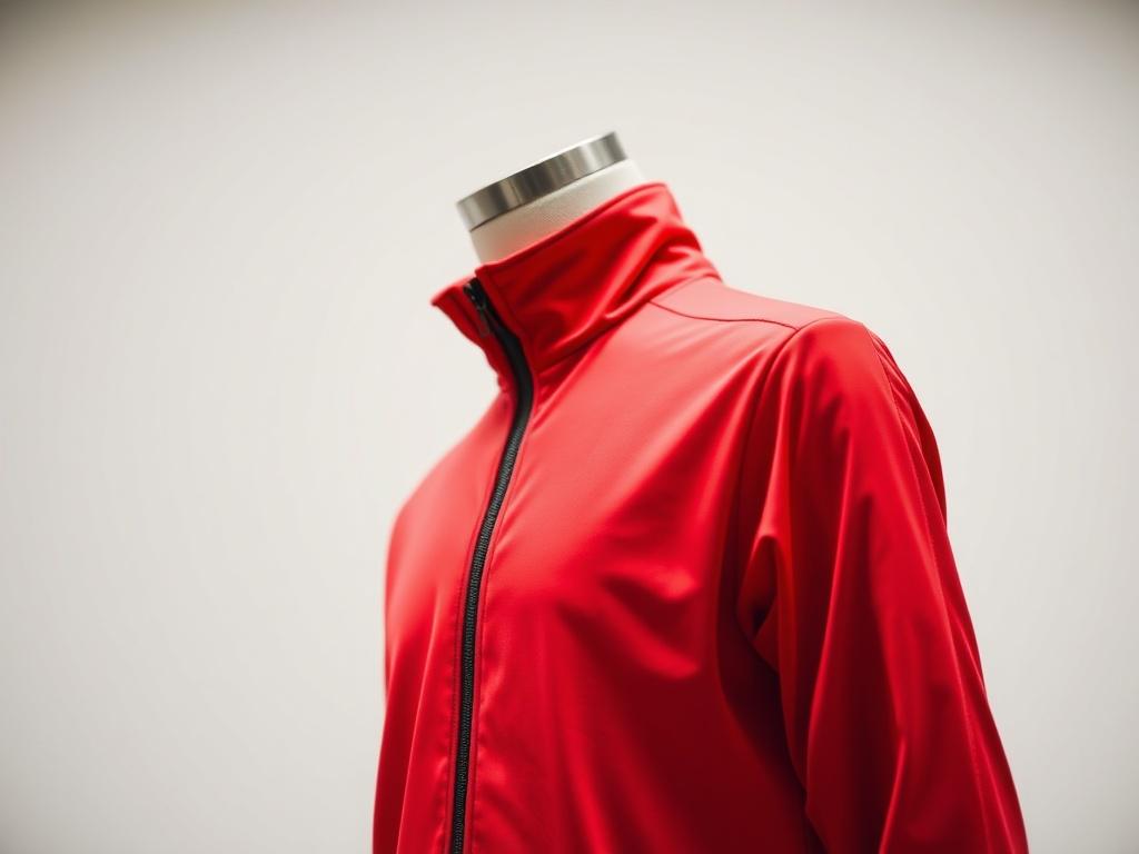 A realistic high resolution image of a tracksuit displayed on