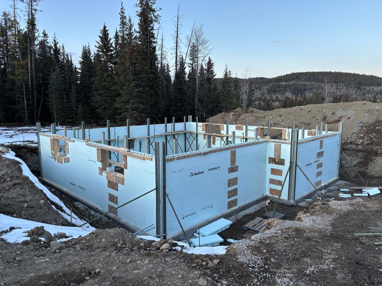 Professional ICF installation showing insulated concrete forms