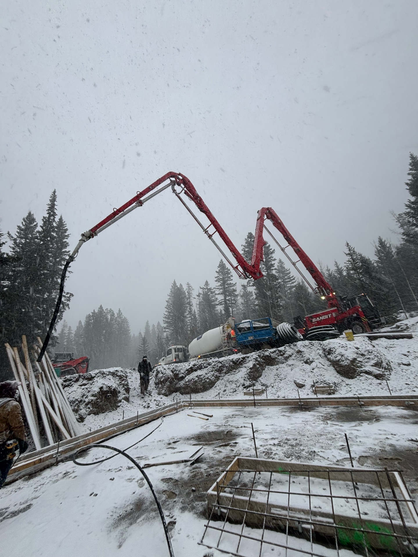 ICF foundation project in Bearspaw, Alberta