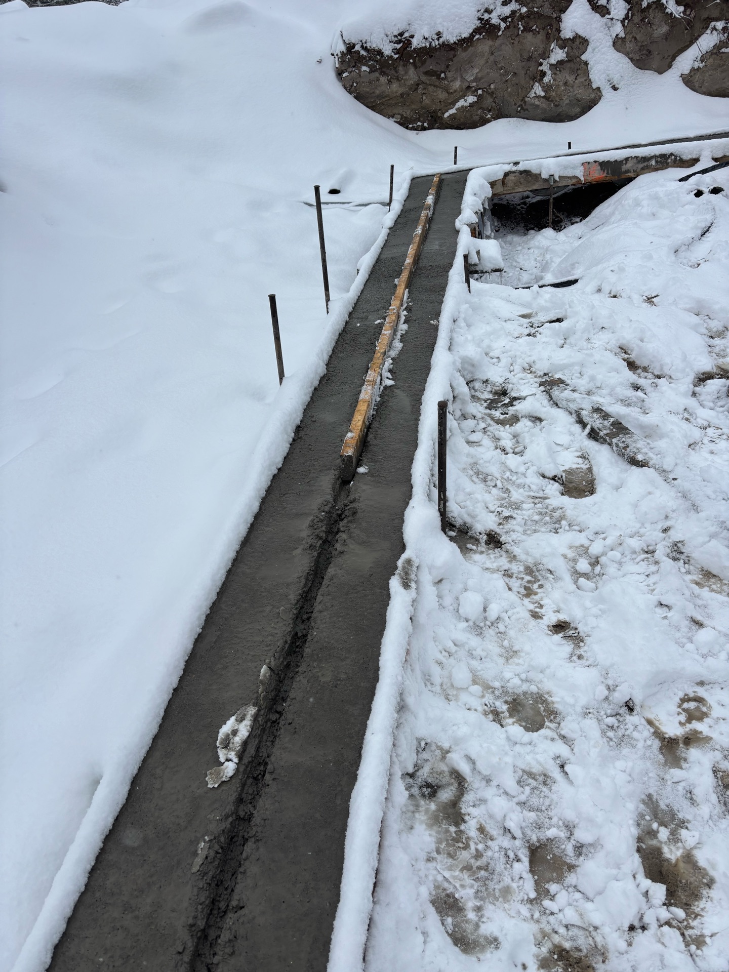 ICF concrete placement in Dewinton, Alberta