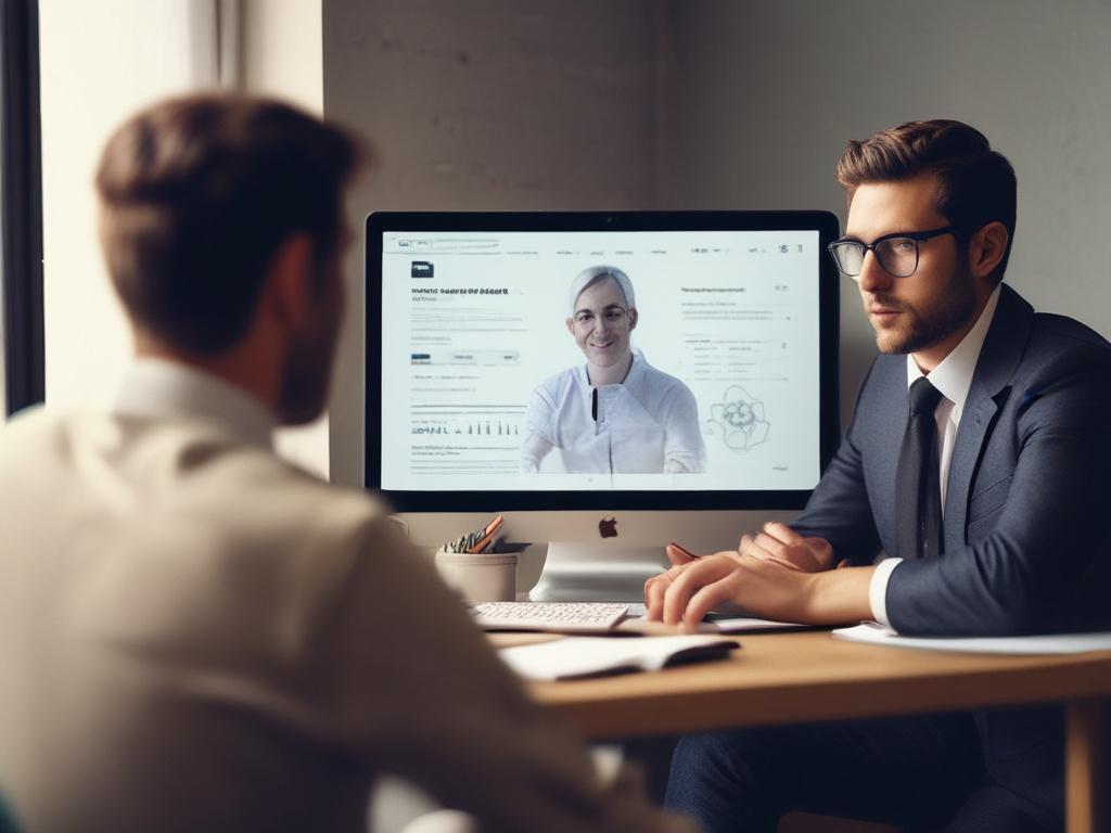 A close up shot of a professional consultation session, featuring
