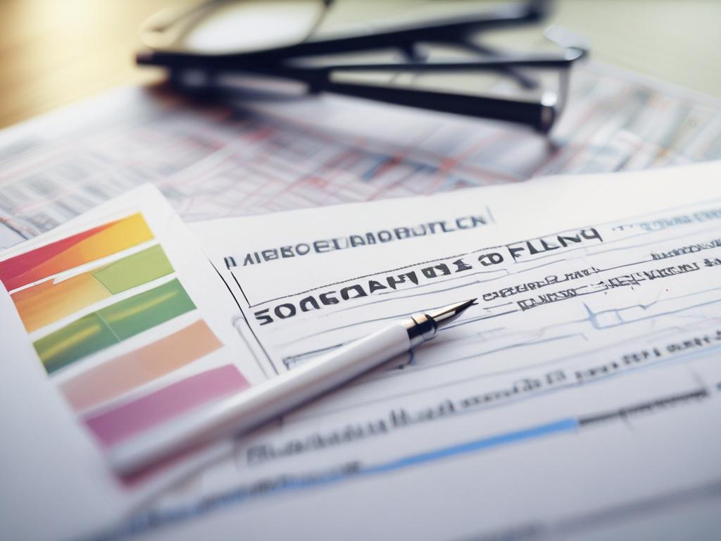 A detailed close up of a strategic investment plan laid