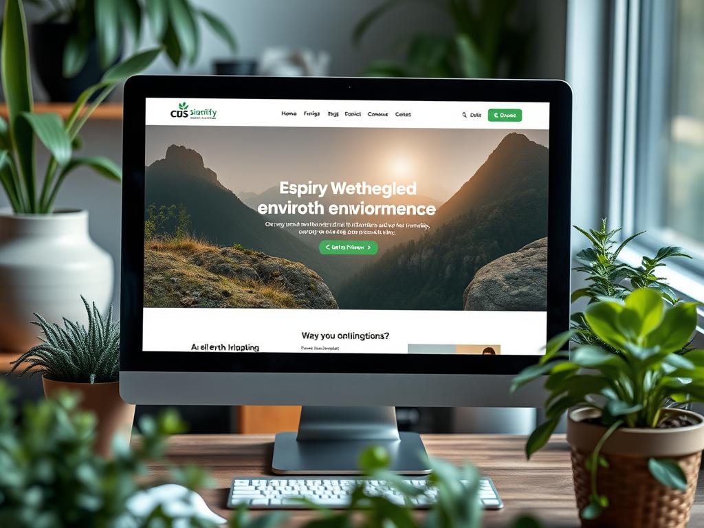 A close up shot of a non profit organization's website