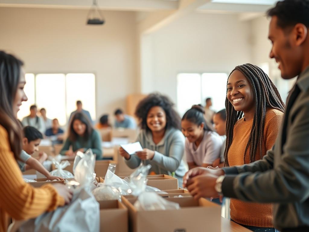 A warm and inviting scene of diverse individuals working together
