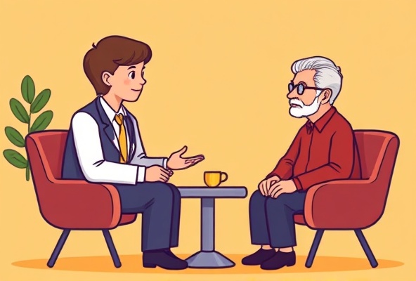 One-on-one consultation icon