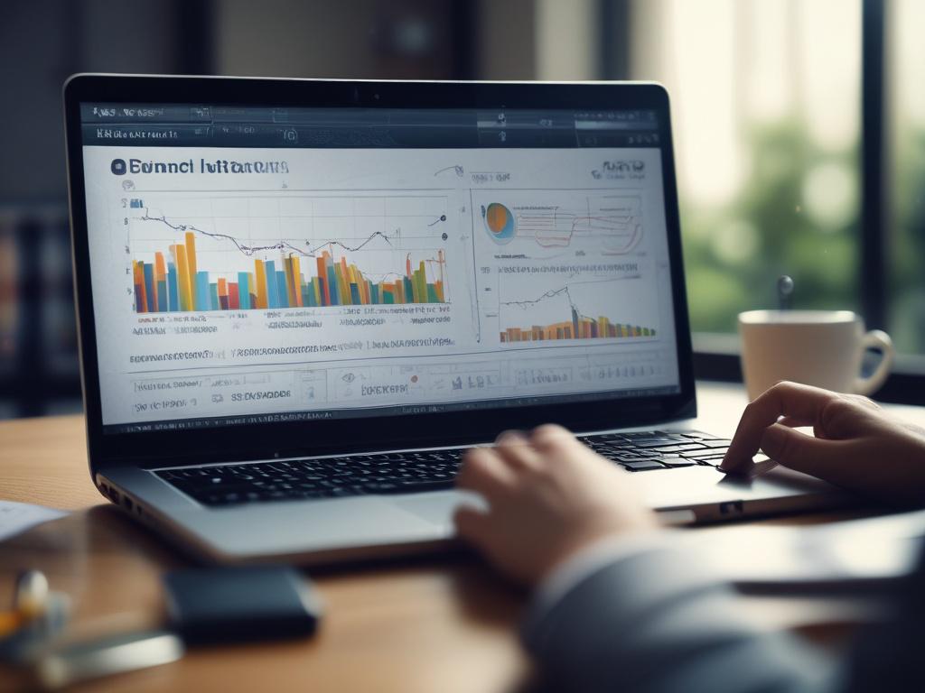 A close up shot of a financial advisor analyzing investment