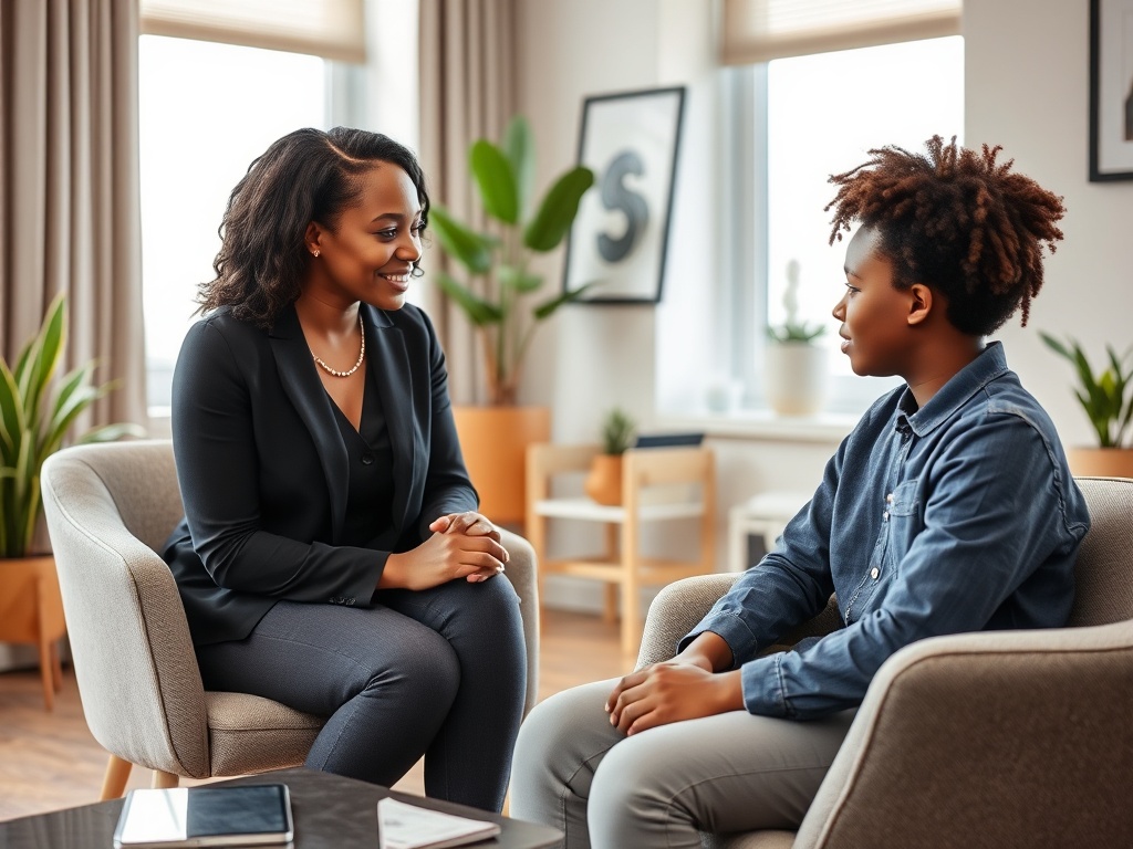 Professional therapy session with educational psychologist