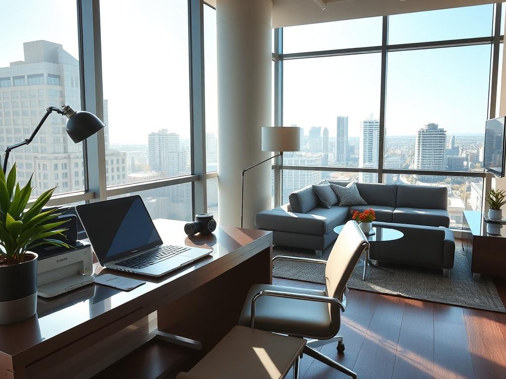 A luxurious, fully furnished business rental in San Diego, showcasing