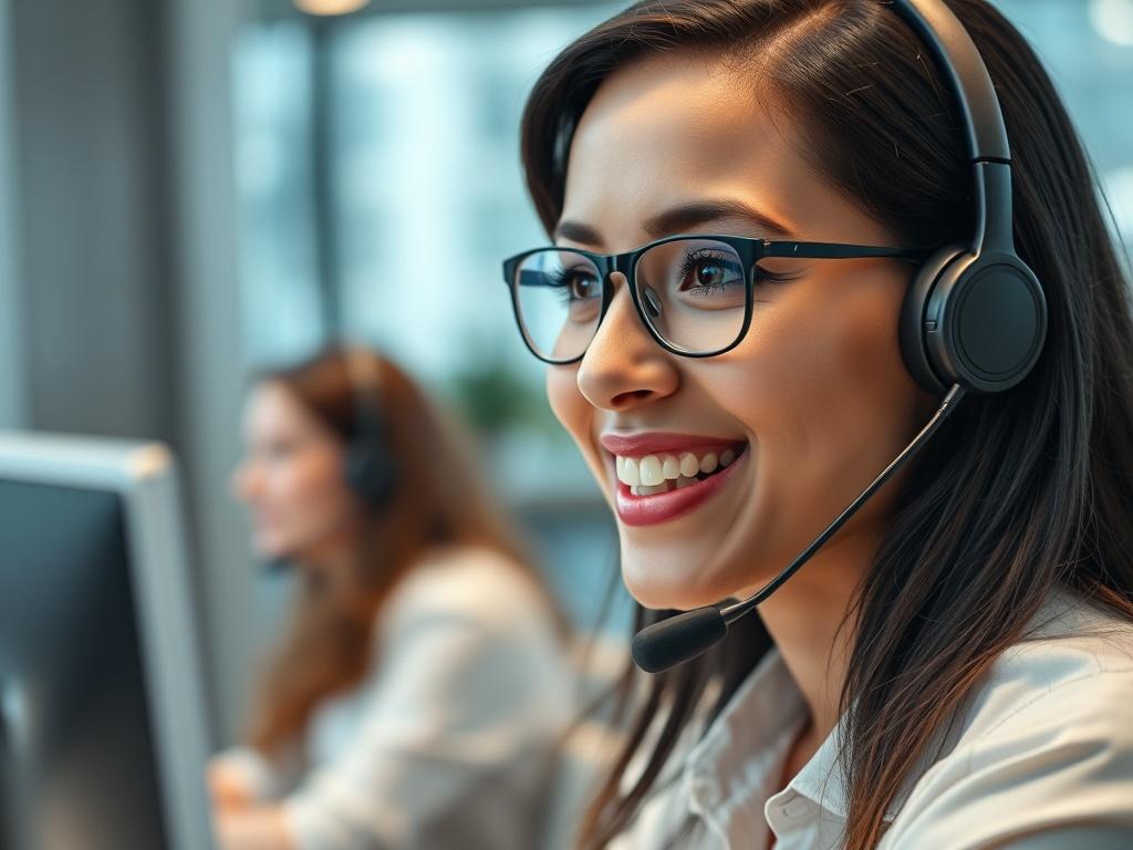 A hyper realistic close up shot of a professional customer