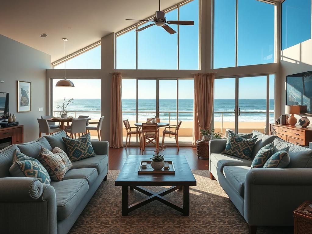 A cozy and inviting leisure rental living room featuring a