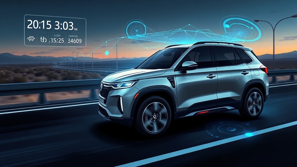 Vehicle with tracking visualization