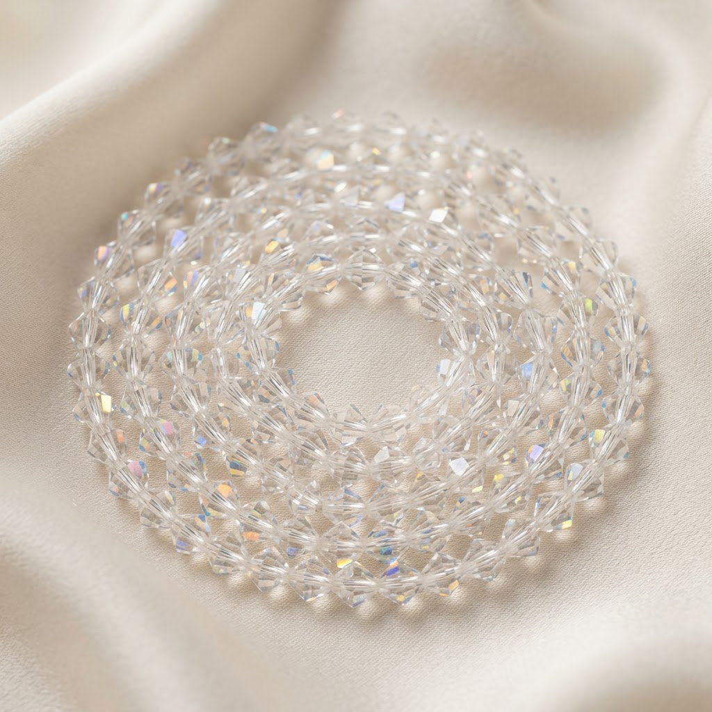 Clear crystal bicones — Timeless sparkle, any palette