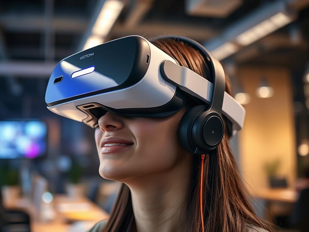 A high resolution close up image of a person wearing