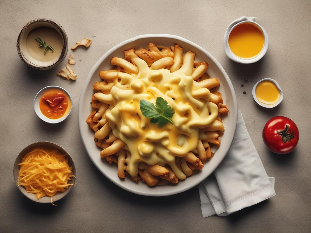 Loaded Cheese Fries, crispy fries, melted cheese, delicious, snack