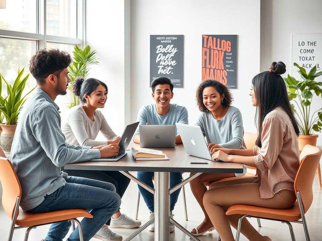 A high resolution of a diverse group of college students