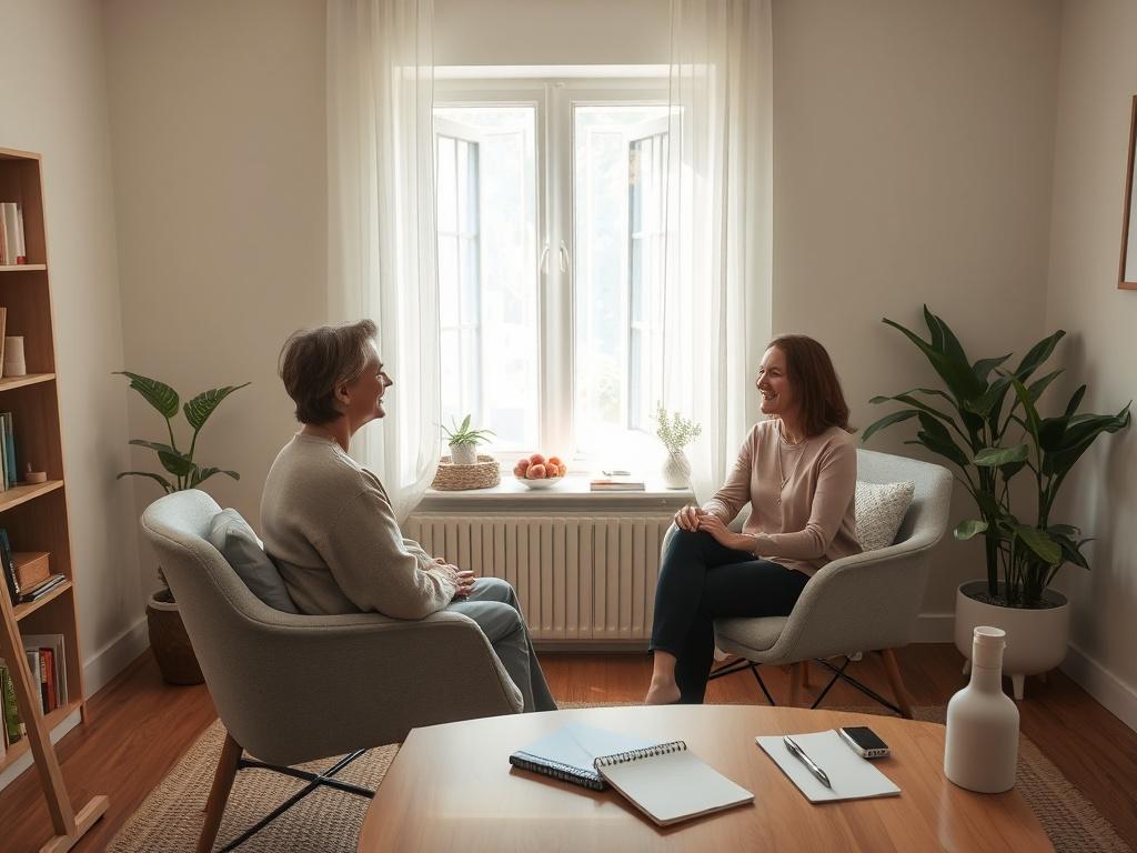An individual engaged in a personal coaching session in a