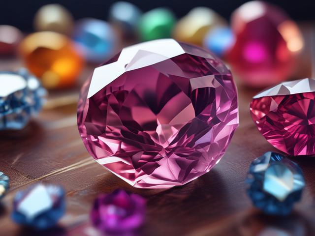 **AI Image Generation Prompt:**

Create a realistic, high-resolution photo titled "The Timeless Allure of Rare Gemstones." The composition should feature a single, exquisite gemstone—an emerald—set against a soft, blurred background to enhance its brilliance. 

**Subject Matter:**
Focus on a stunning, deep green emerald, showcasing its intricate facets that reflect light in a spectrum of rich, luminous hues. The gemstone should be positioned at a slight angle to reveal its depth and clarity, highlighting an