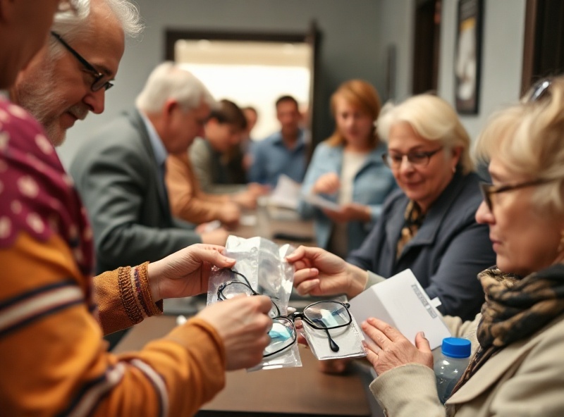 Eyeglasses distribution