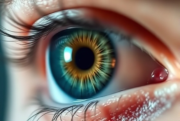 Eye with cataract before surgery