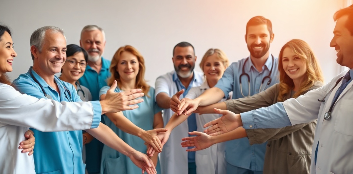People supporting charitable causes