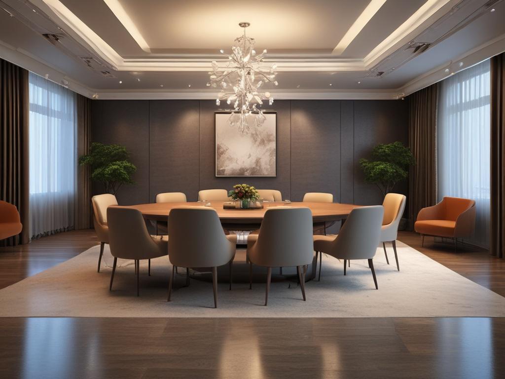A high resolution image portraying a sophisticated, elegant setting for