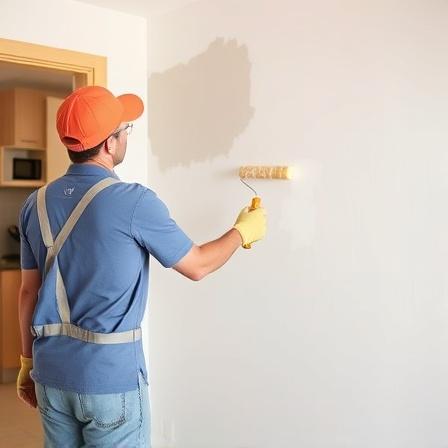Finished walls with professional touch-up painting and clean finish