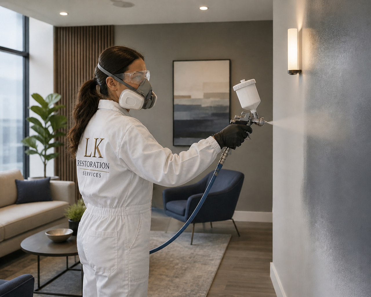 Professional property finish and light painting work