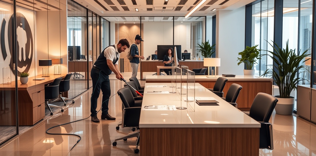 Commercial office cleaning service