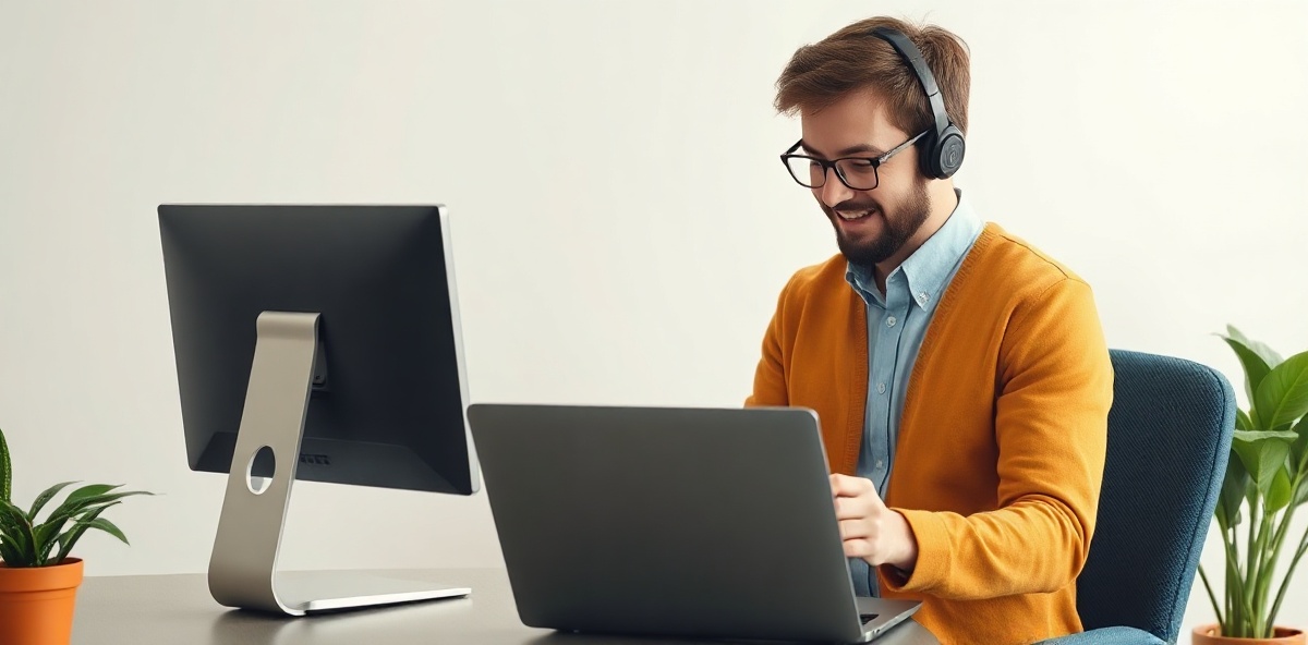 IT support team helping a customer