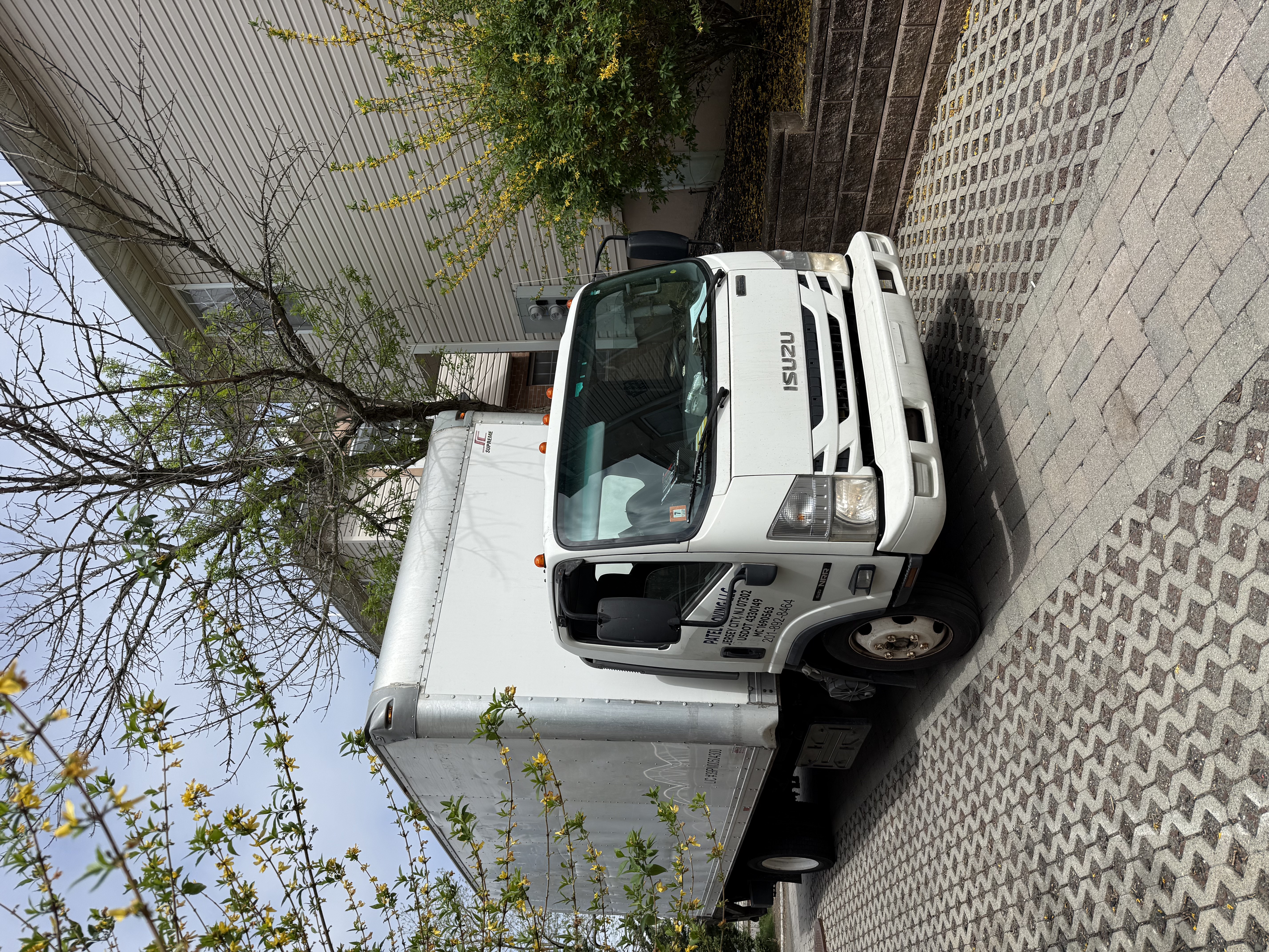 Professional movers carefully handling boxes