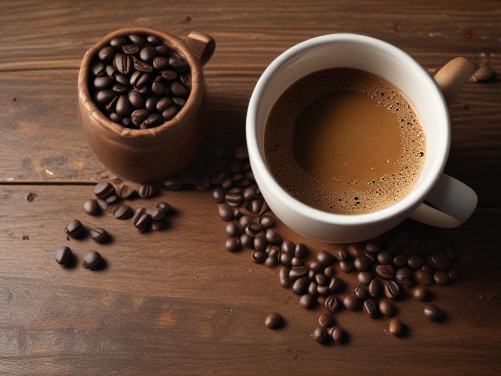 high resolution image of a steaming cup of Papua New