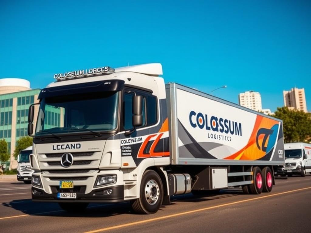 A high resolution image of a new flattop rigid truck