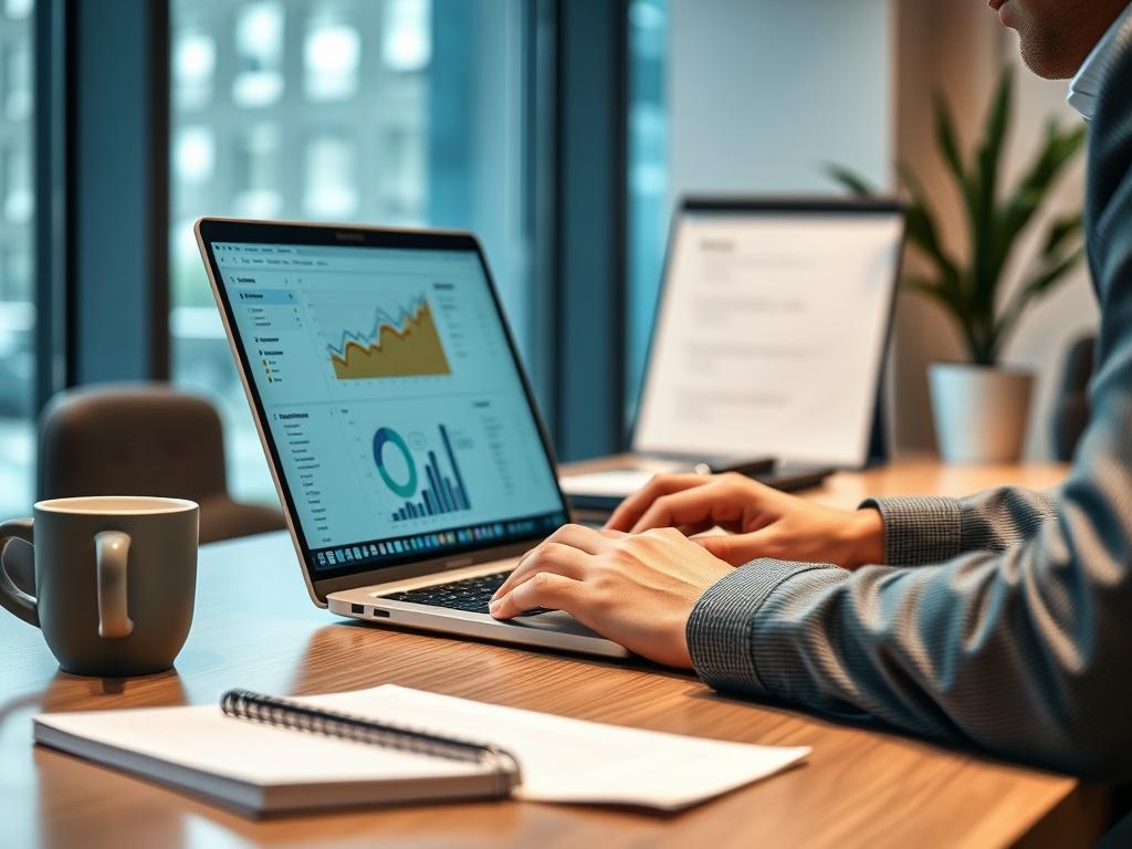 A hyper realistic close up shot of a business professional