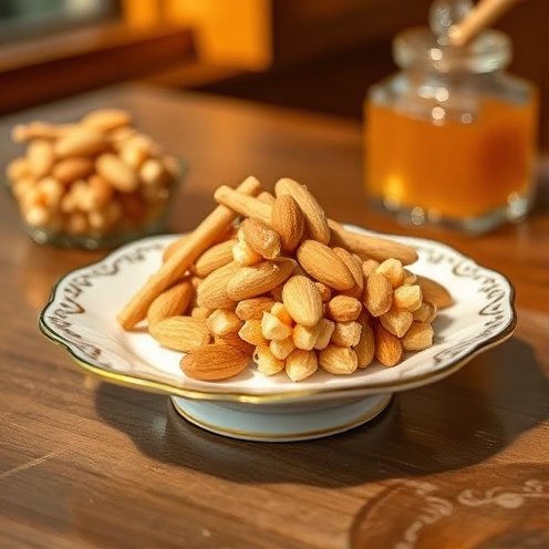 لوز وعسل طبيعي