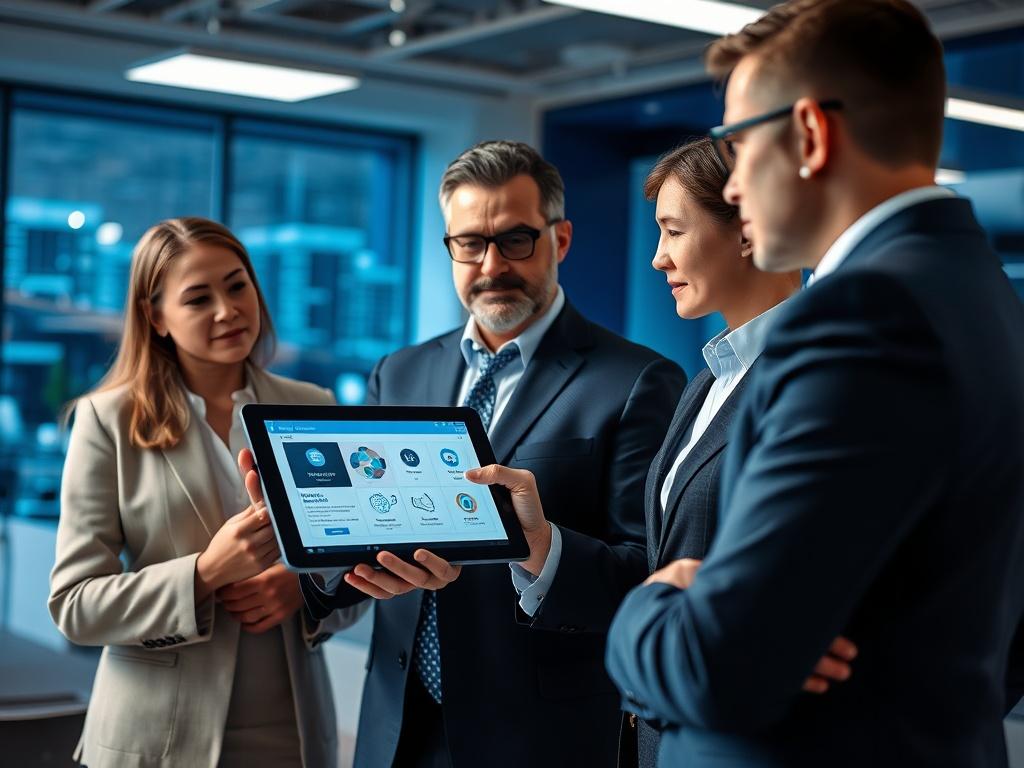 A hyper realistic close up shot of a professional consultant