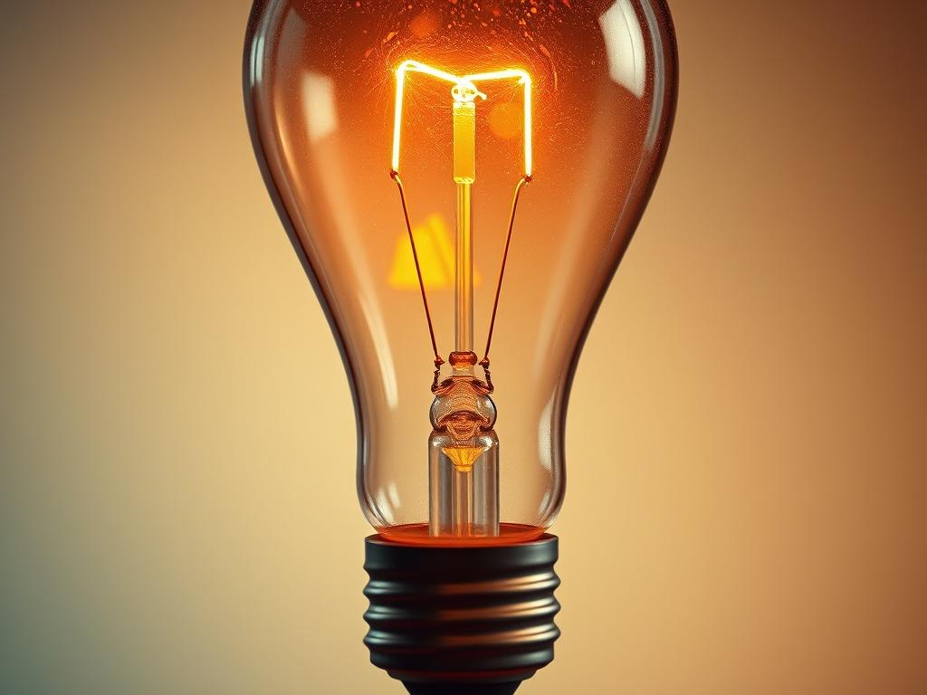 A hyper-realistic close-up shot of a glowing light bulb symbolizing ideas and innovation. The background features soft, blurred colors that complement the primary color rgba(32, 141, 146, 1). The focus is on the bulb, with intricate details capturing the light and reflections, evoking a sense of inspiration and creativity.