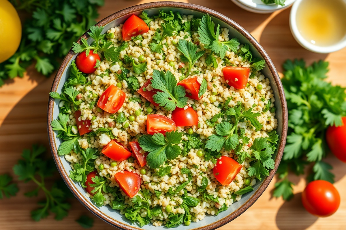 Fresh Lebanese Tabbouleh Salad
