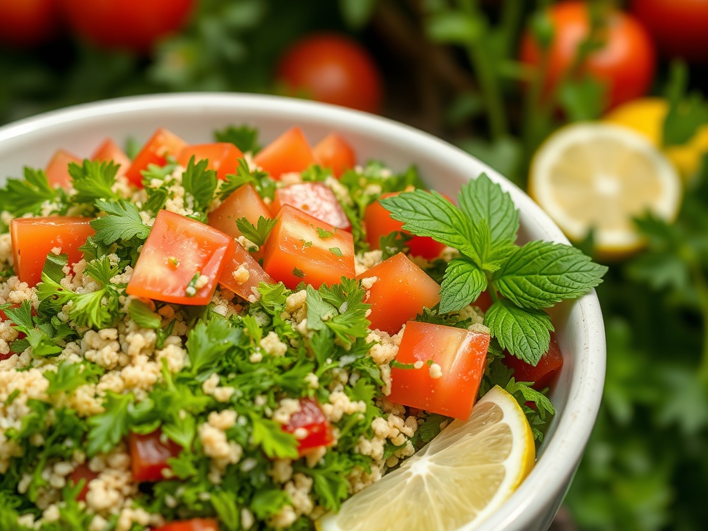 Fresh Lebanese Tabbouleh Salad