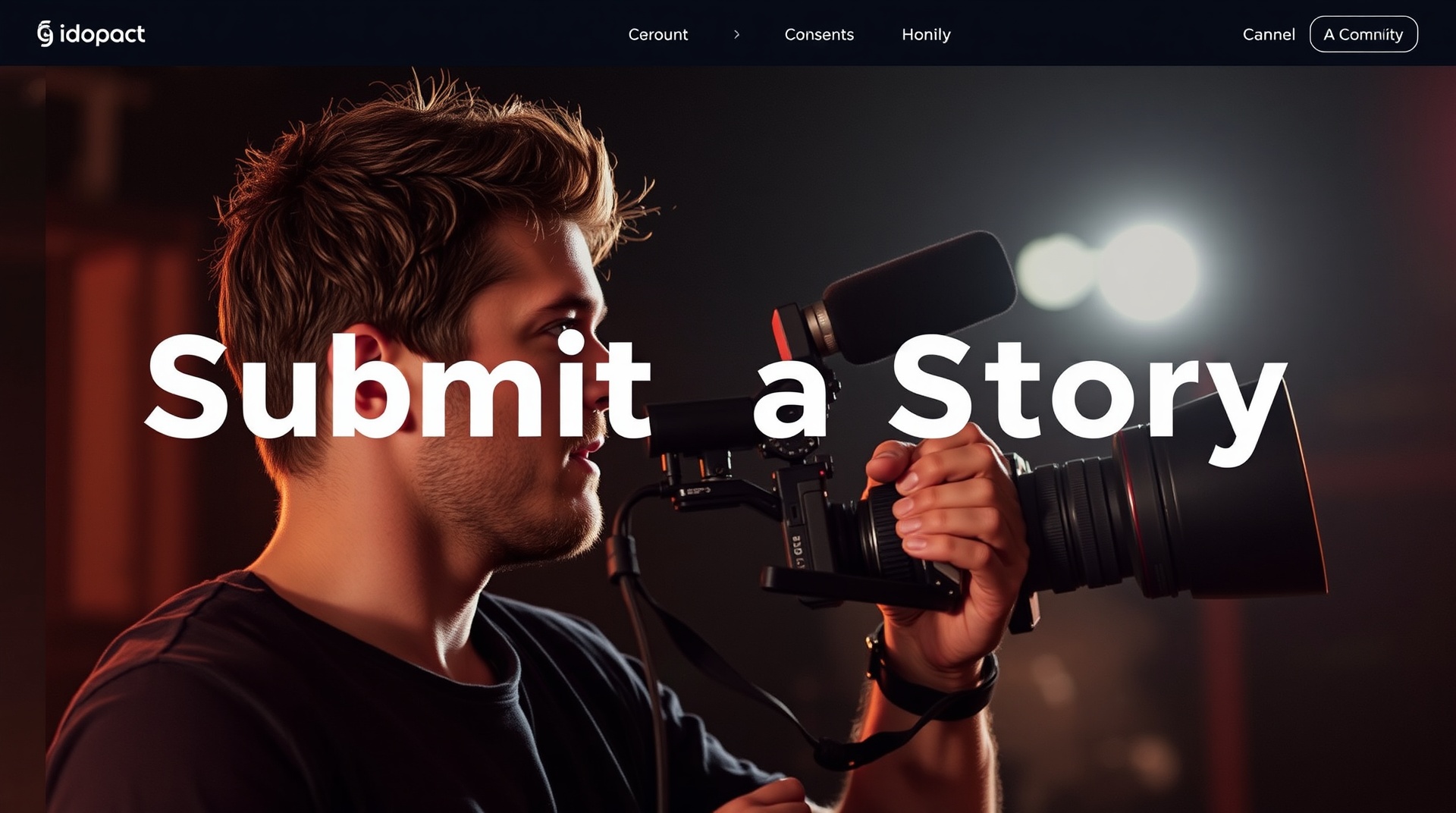 Filmmaker sharing stories