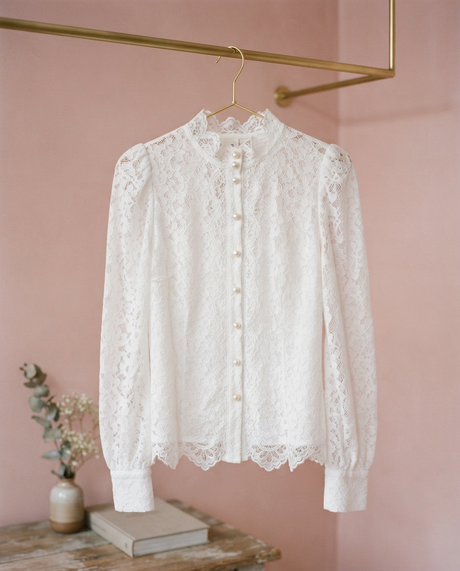 Pearl Lace Blouse