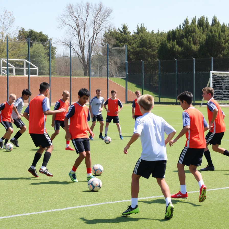 Voetbalacademie training - teamwerk en jeugdontwikkeling