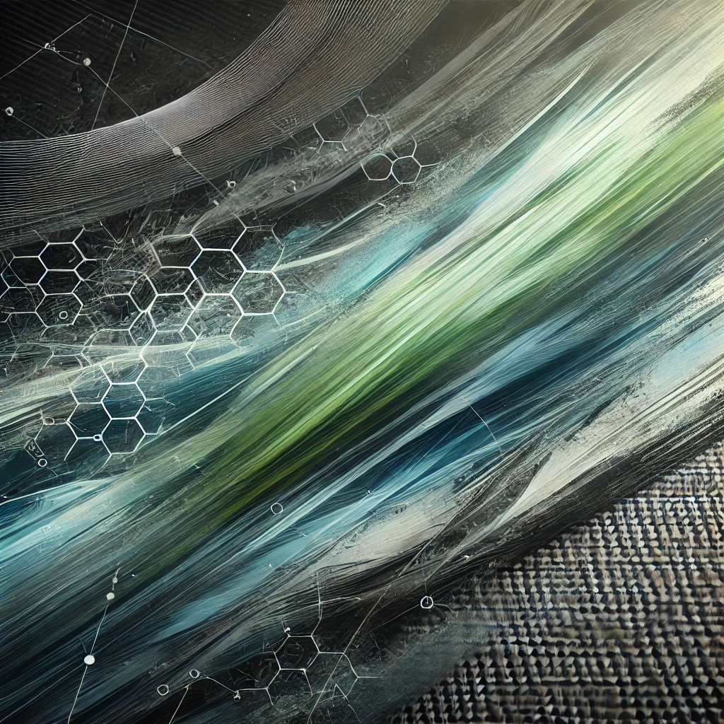 dall·e 2024-09-01 20.38.57 - a carbon canvas for a modern website background with a textured carbon fiber surface. the canvas features brushstrokes in green and blue tones, symbol.webp