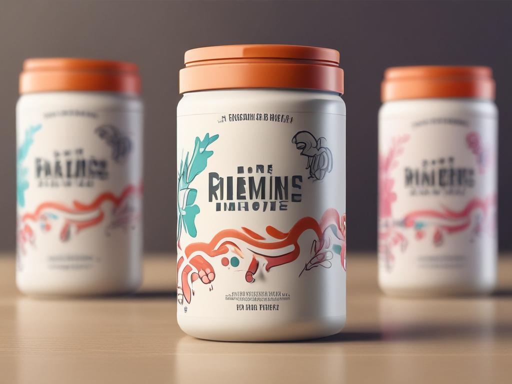 A beautifully designed product packaging displayed against a soft, neutral
