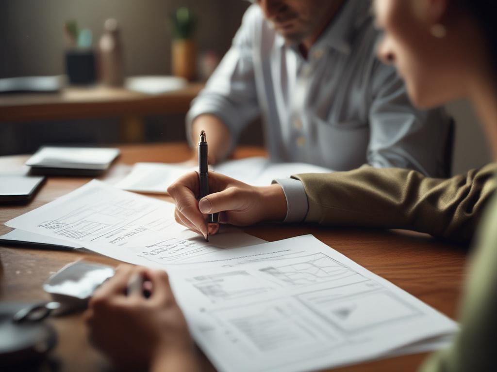 A close up shot of a counselor discussing debt management