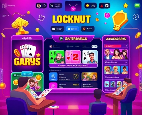 Social casino gaming interface