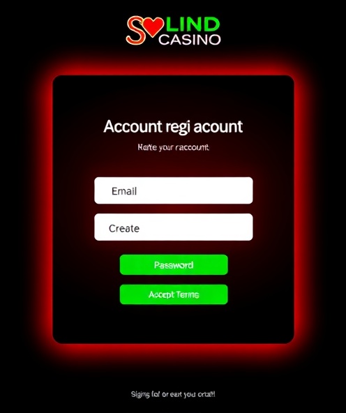 Account signup interface