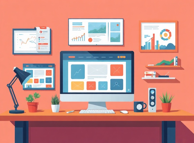 Website design illustration
