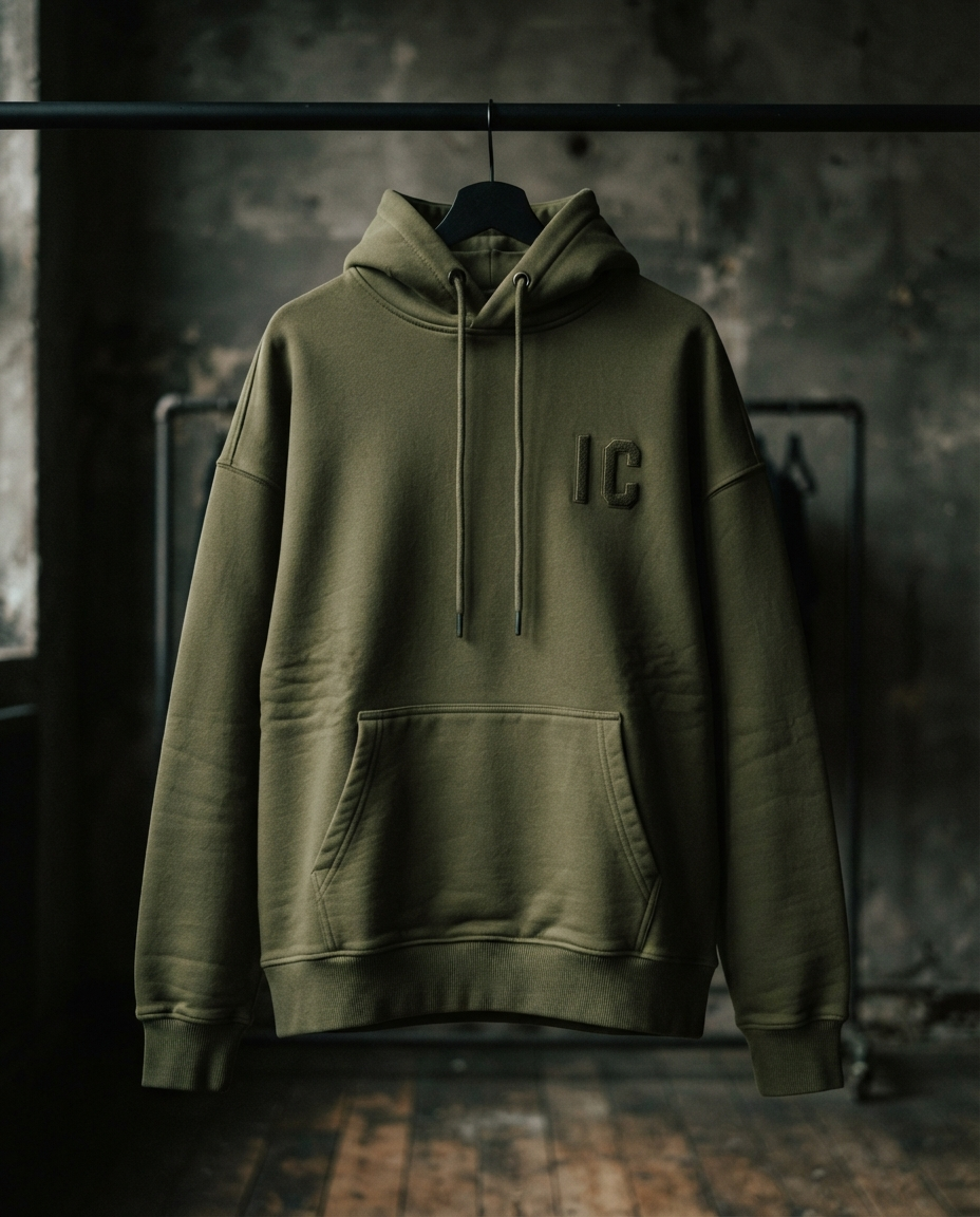 IC Heavyweight Hoodie - Oliva