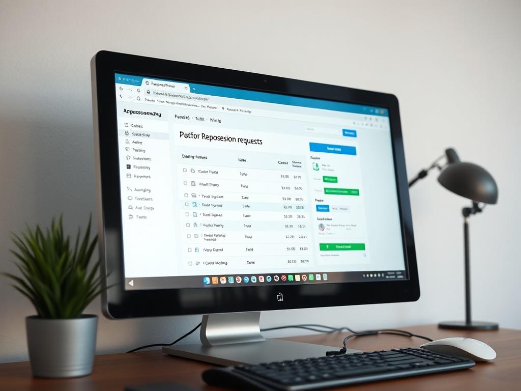 A close up shot of a modern computer screen displaying